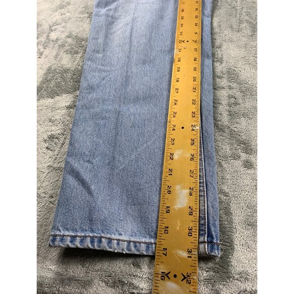 Levi's 550 Men's Relaxed Fit Jeans W36 L32 (FITS W35 X L31) Light Blue Denim - Picture 7 of 11